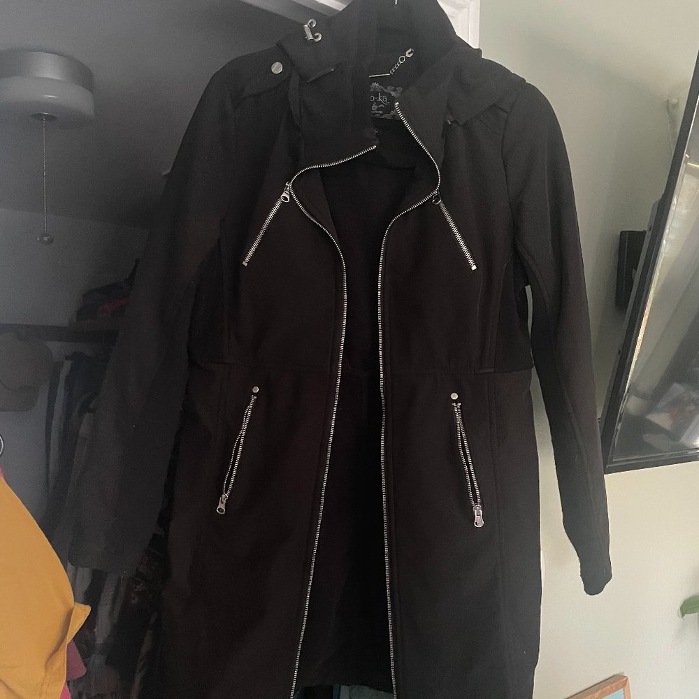 Long Black Edgy Coat
